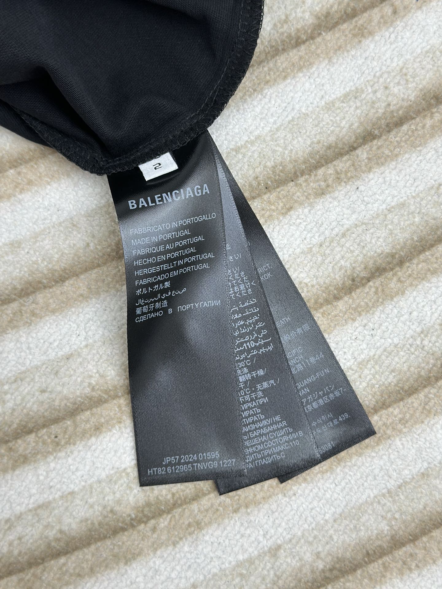 Balenciag 24AW 가을/겨울 워킹 크라운 keep calm 균열 프린트 반팔 티셔츠