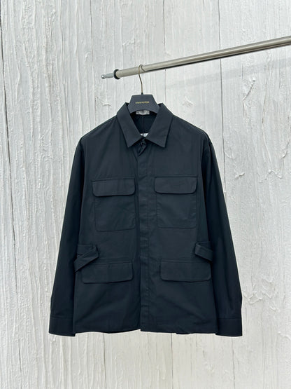 체인2호 /디올 FW24 모노톤 터틀넥 싱글 스트랩 허리 재킷 셔츠 코트