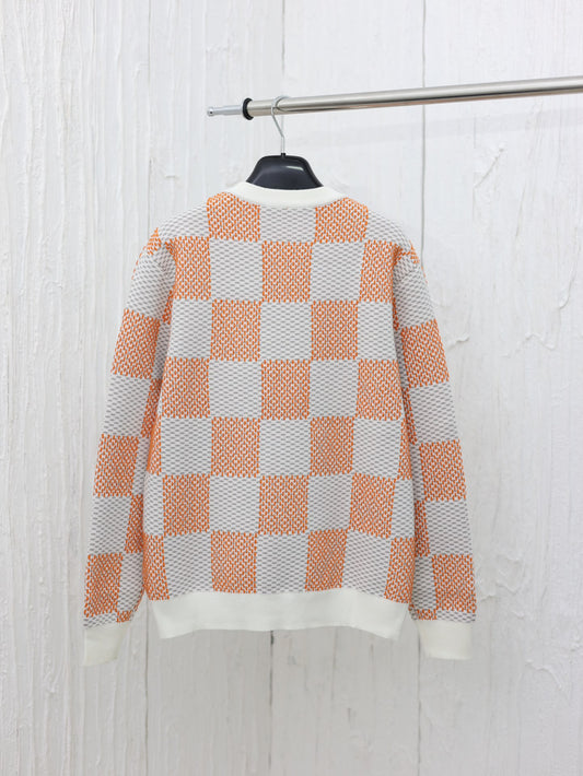 체인2호 /루이24AW 바둑판 모직 블라우스