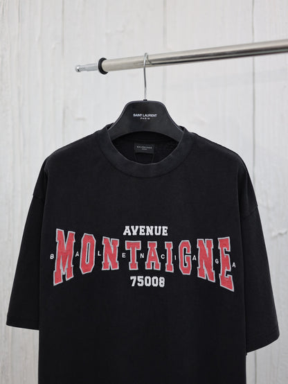 체인2호 /Balenciag  올드 워싱 빈티지 반팔 티셔츠