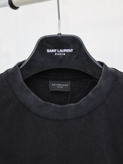 체인2호 /Balenciag  올드 워싱 빈티지 반팔 티셔츠