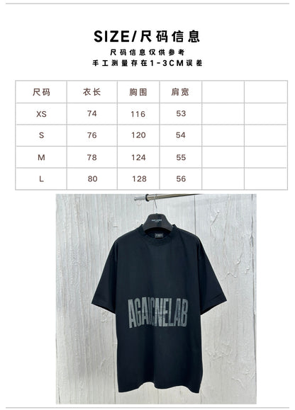체인2호 /Balenciag 신상 반자 탈색 프린트 반팔 티셔츠