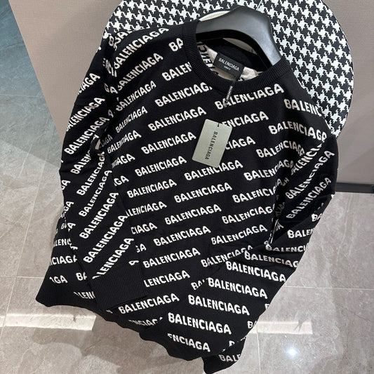 체인2호 /Balenciaga  양면 니트 자카드 스웨터