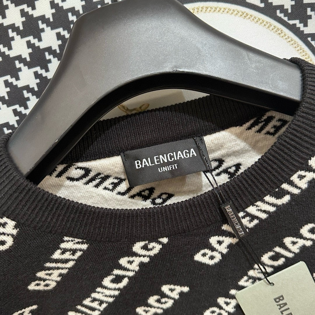 체인2호 /Balenciaga  양면 니트 자카드 스웨터