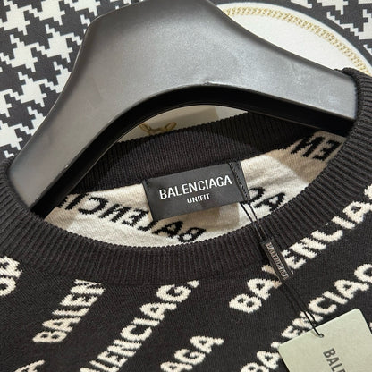 체인2호 /Balenciaga  양면 니트 자카드 스웨터