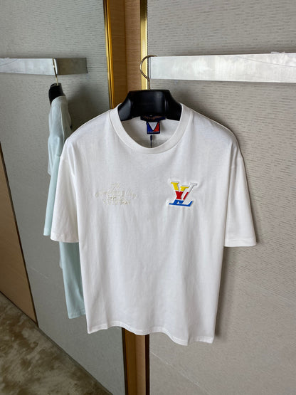 체인2호 /LV 니트 엠보 라운드 티셔츠