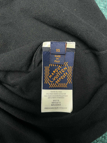 타일공장/루이비통 24ss 봄여름 신상 반팔 면 라운드 셔츠 블랙