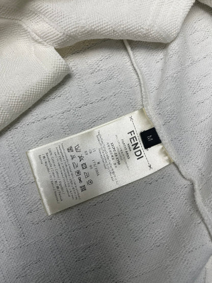 타일공장/펜디 24ss 봄 여름 반팔 표준 핏 폴로 셔츠 화이트