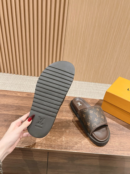 빙 셀러/루이비통 스티커 슬리퍼 캐주얼 비치 슬리퍼
