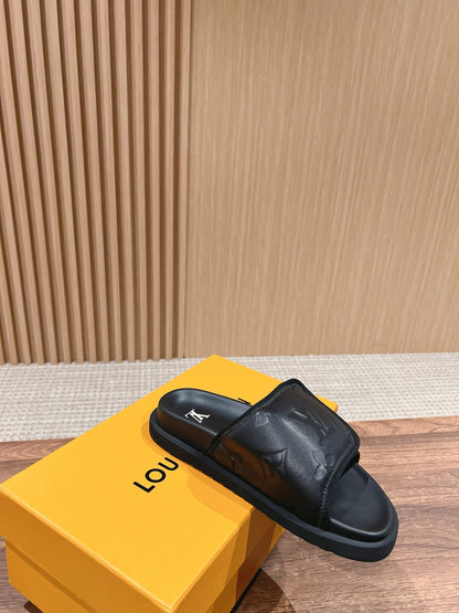 빙 셀러/루이비통 스티커 슬리퍼 캐주얼 비치 슬리퍼