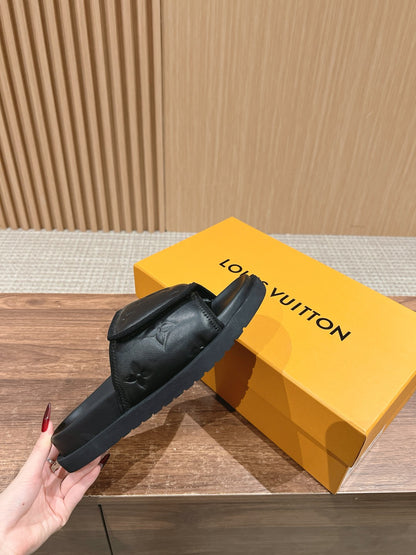 빙 셀러/루이비통 스티커 슬리퍼 캐주얼 비치 슬리퍼