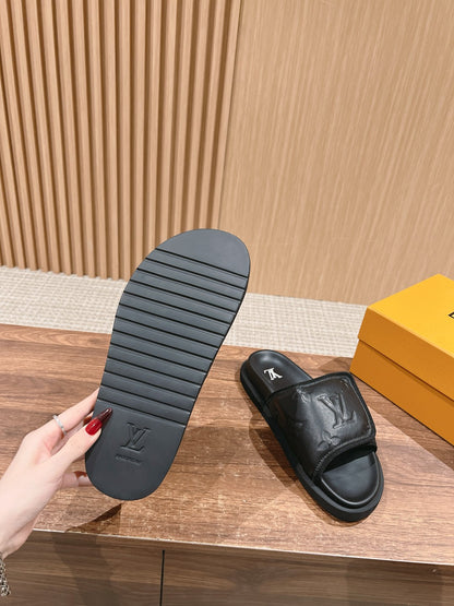 빙 셀러/루이비통 스티커 슬리퍼 캐주얼 비치 슬리퍼