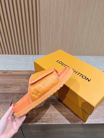 빙 셀러/루이비통 스티커 슬리퍼 캐주얼 비치 슬리퍼