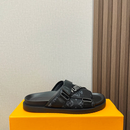 빙 셀러/루이비통 스티커 샌들 남성 슬리퍼