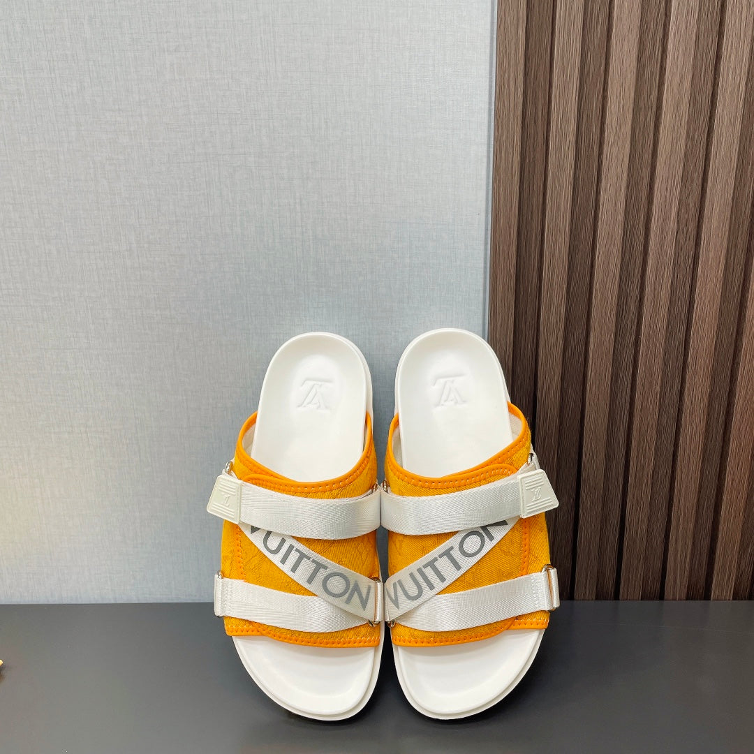 빙 셀러/루이비통 스티커 샌들 남성 슬리퍼