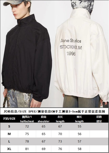 R공장 셀러/ACNE 로고 지퍼 재킷