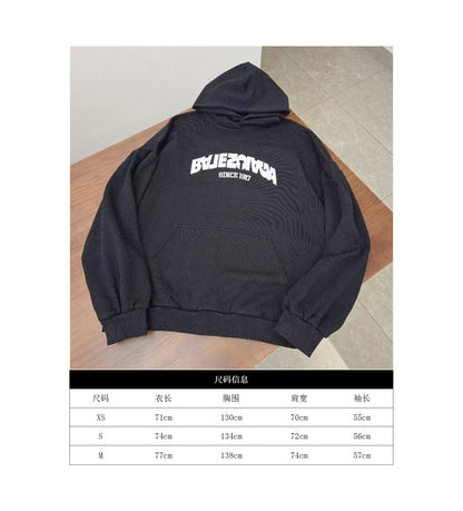GTR/발렌시아가 알파벳 자수 그라데이션 후드티
