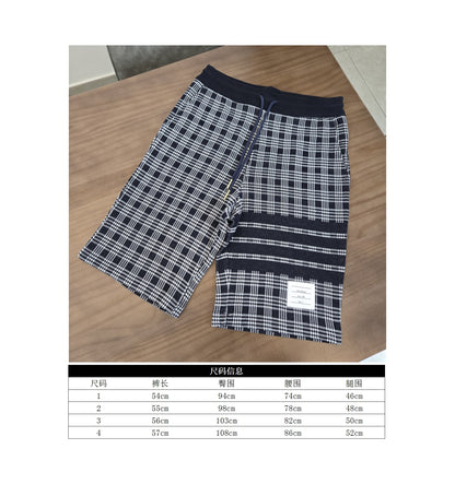 GTR/톰브라운 남성 체크무늬 반바지