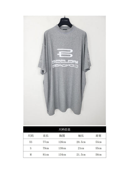 GTR/발렌시아가 남성 반팔 티셔츠