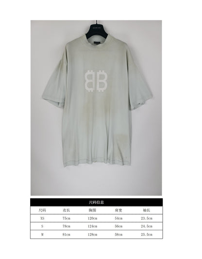 GTR/발렌시아가 남성 반팔 티셔츠