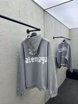 체인2호/발렌시아가 가짜 주머니 무늬 종이 테이프 자모 프린트 후드