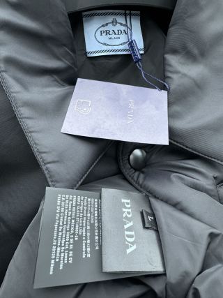 체인2호/프라다 터틀넥 나일론 면복 조끼