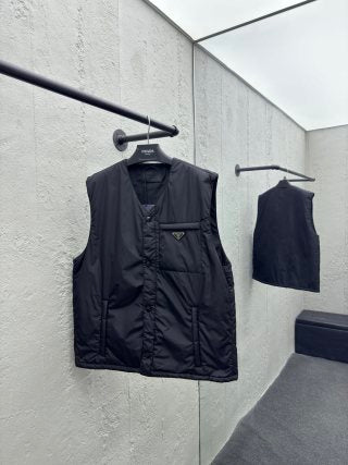 체인2호/프라다 칼라 없는 나일론 면복 조끼
