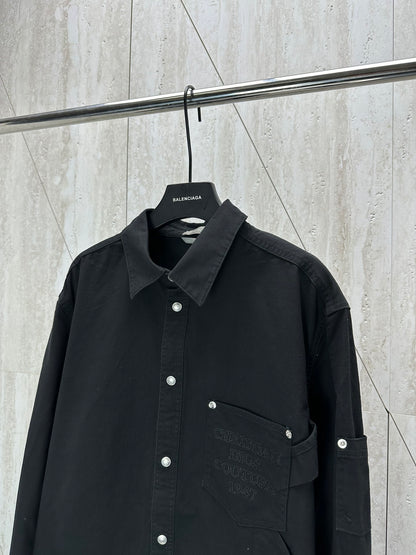 체인2호/디올 남성 24Fw 가슴 자수 셔츠 코트