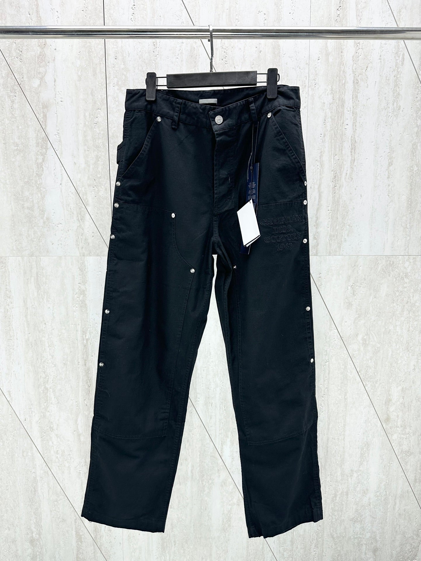 체인2호/디올 남성 24Fw 버클 자수 롱 팬츠