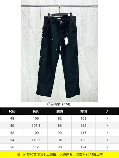 체인2호/디올 남성 24Fw 버클 자수 롱 팬츠