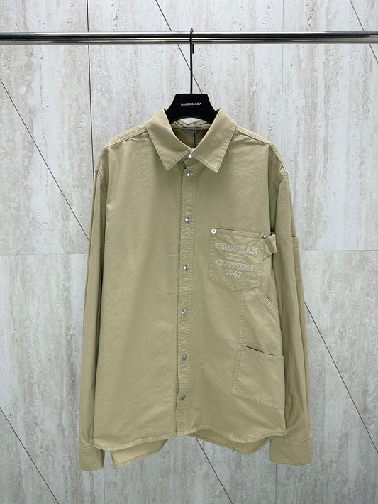 체인2호/디올 남성 24Fw 가슴 자수 셔츠 코트