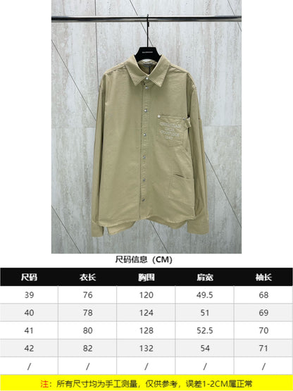 체인2호/디올 남성 24Fw 가슴 자수 셔츠 코트