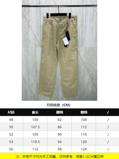 체인2호/디올 남성 24Fw 버클 자수 롱 팬츠
