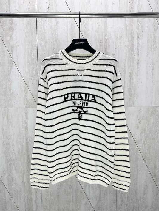 체인2호/프라다 남성 24Fw 라인 스웨터