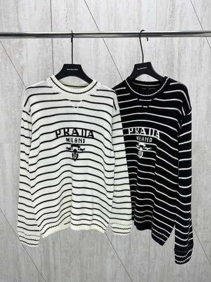 체인2호/프라다 남성 24Fw 라인 스웨터