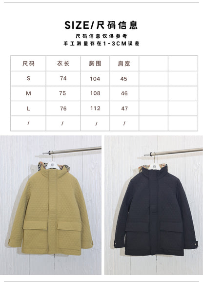 체인2호/버버리 여성 퀼팅 후드 면복 외투