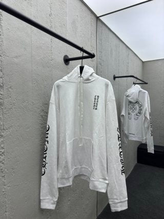 체인2호/크롬하츠 남성 산스크리트어 십자가 후드