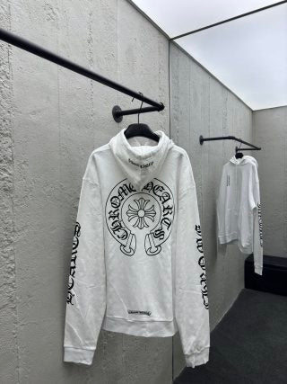 체인2호/크롬하츠 남성 산스크리트어 십자가 후드