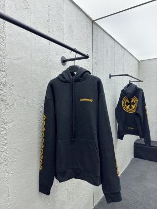 체인2호/크롬하츠 남성 산스크리트어 십자가 후드