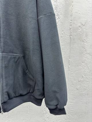 체인2호/발렌시아가 남성 등 뒤 야경 사인 지퍼 코트