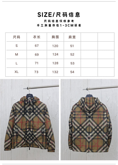 체인2호/버버리 가을 겨울 신상 크로스 체크 후드 코트