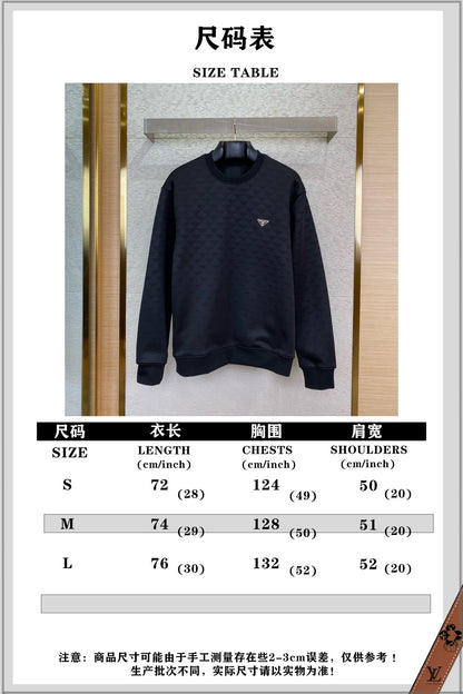 체인2호/프라다 삼각 자카드 맨투맨