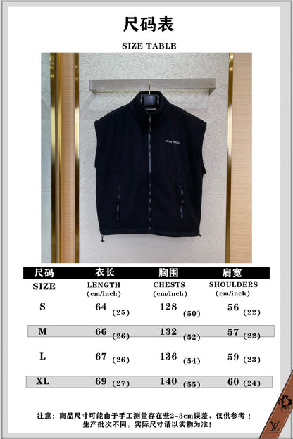 체인2호/미우미우 남성 로고 양털 조끼