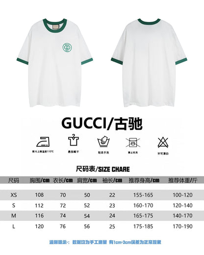 체인2호/구찌 남성 로고 자수 티셔츠
