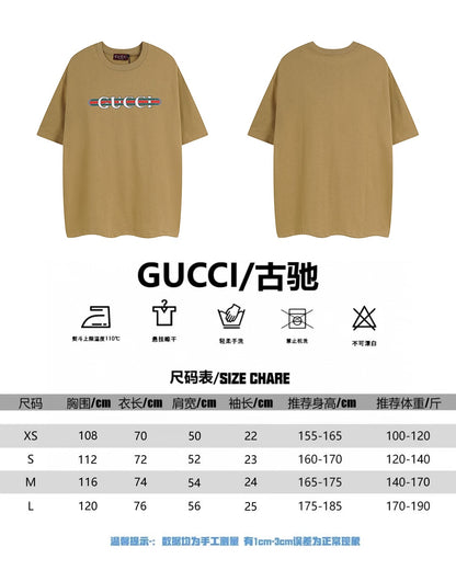 체인2호/구찌 남성 클래식 프린트 라운드 티셔츠