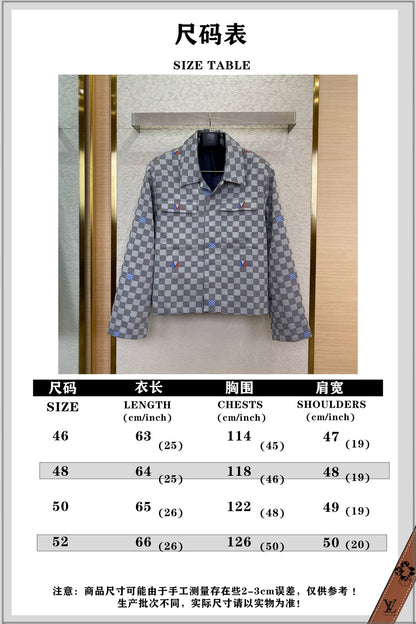 체인2호/루이비통 남성 바둑판 외투