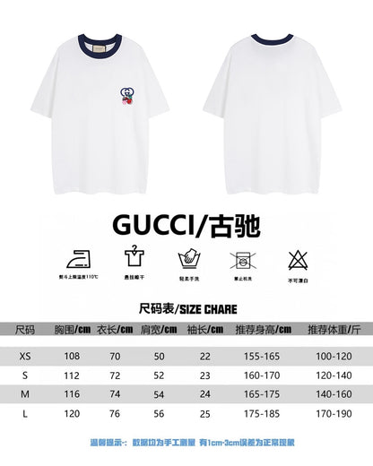 체인2호/구찌 남여 앵두 자수 반팔