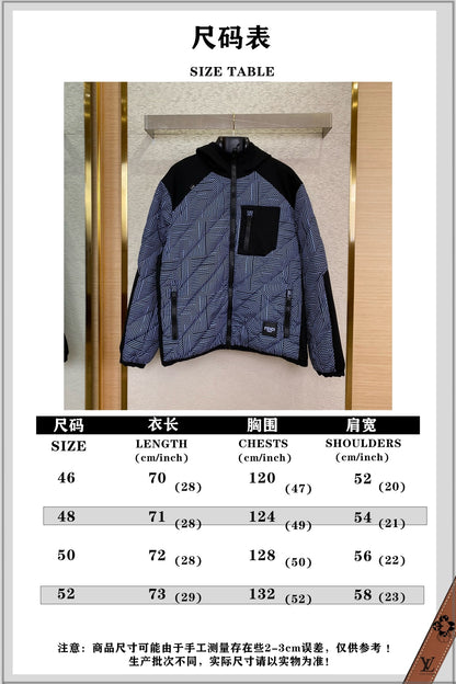 체인2호/펜디 더블 F 후드 코트