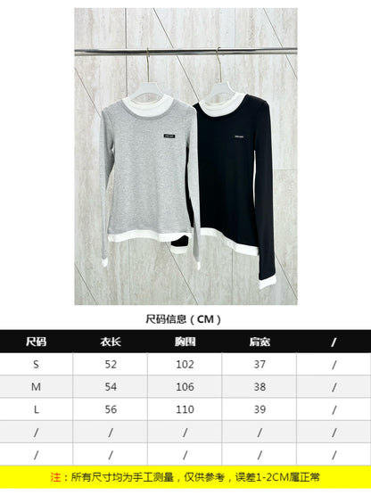 체인2호/미우미우 여자 긴팔 티셔츠