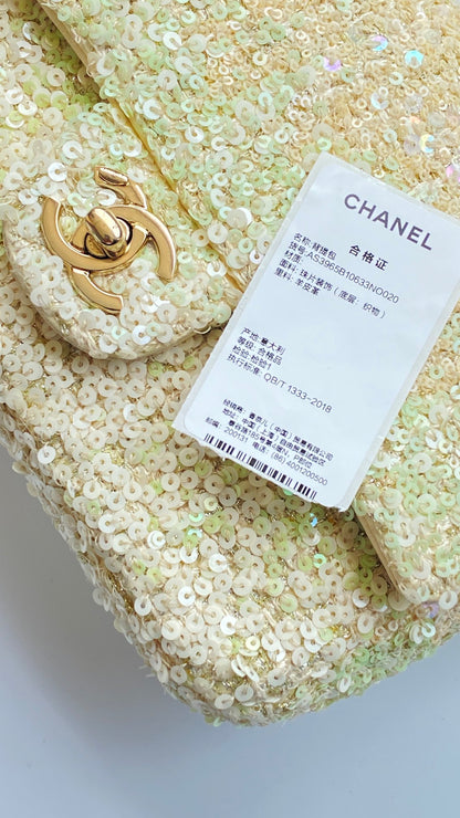 T무역/샤넬 별하늘 반짝이 뚜껑 가방